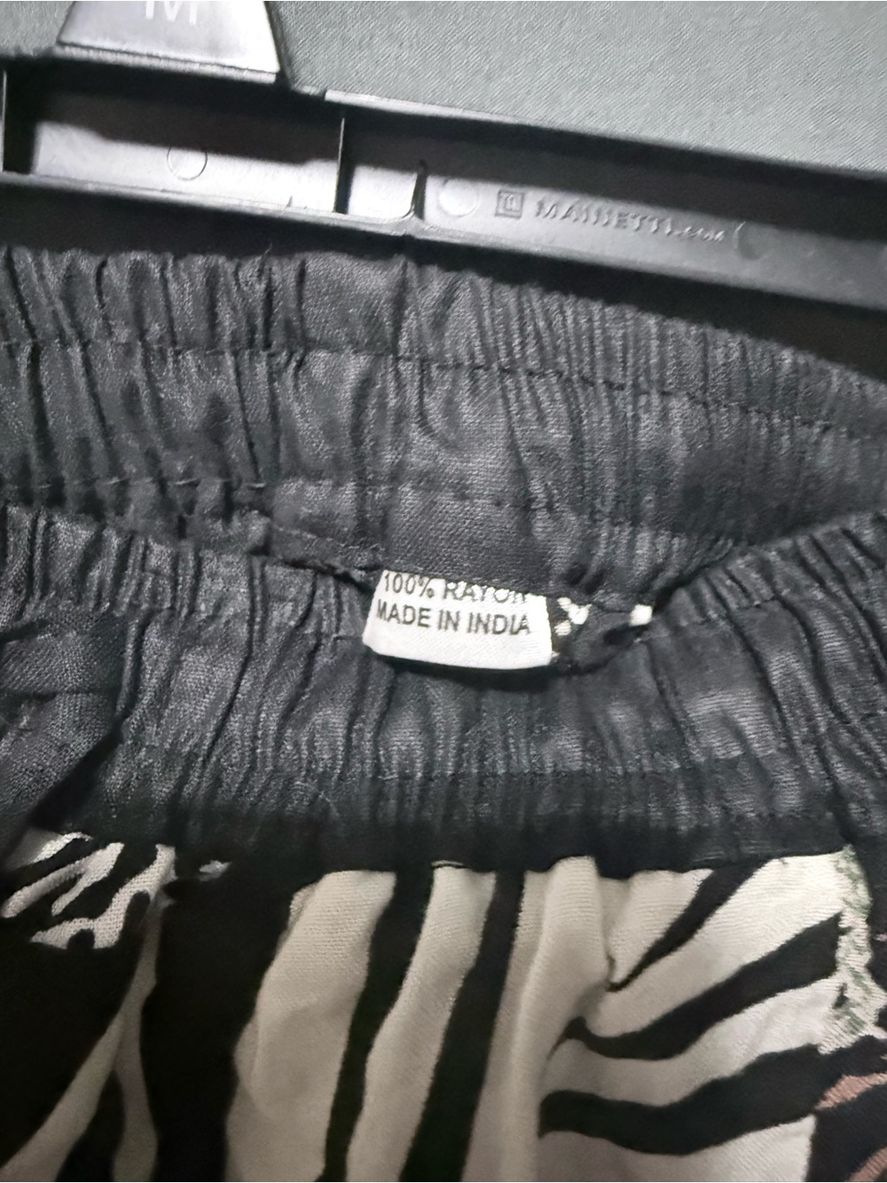 Patchwork Black & White Harem Pants - Picture 2 of 3